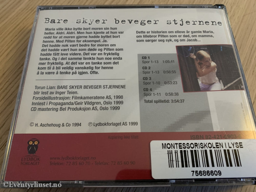 Torun Lian. 1994/96. Bare Skyer Beveger Stjernene. Lydbok På 4 Cd.