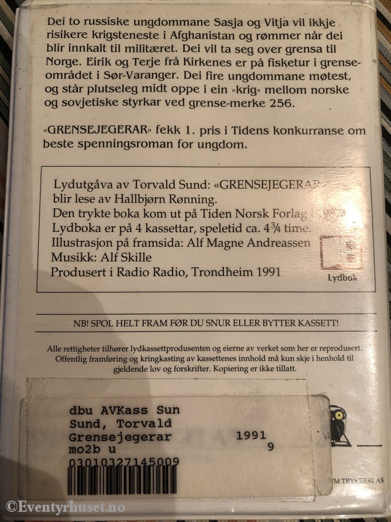 Torvald Sund. 1991. Grense-Jegarar. Kassettbok På 4 Kassetter.