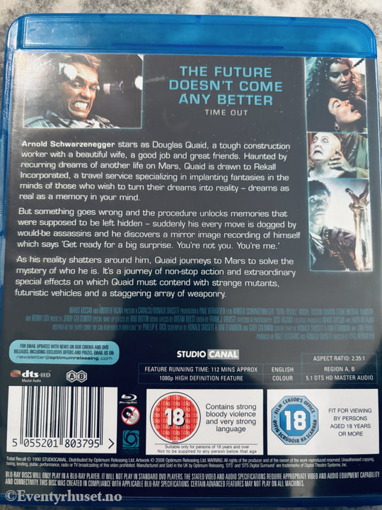 Total Recall. Blu-ray.