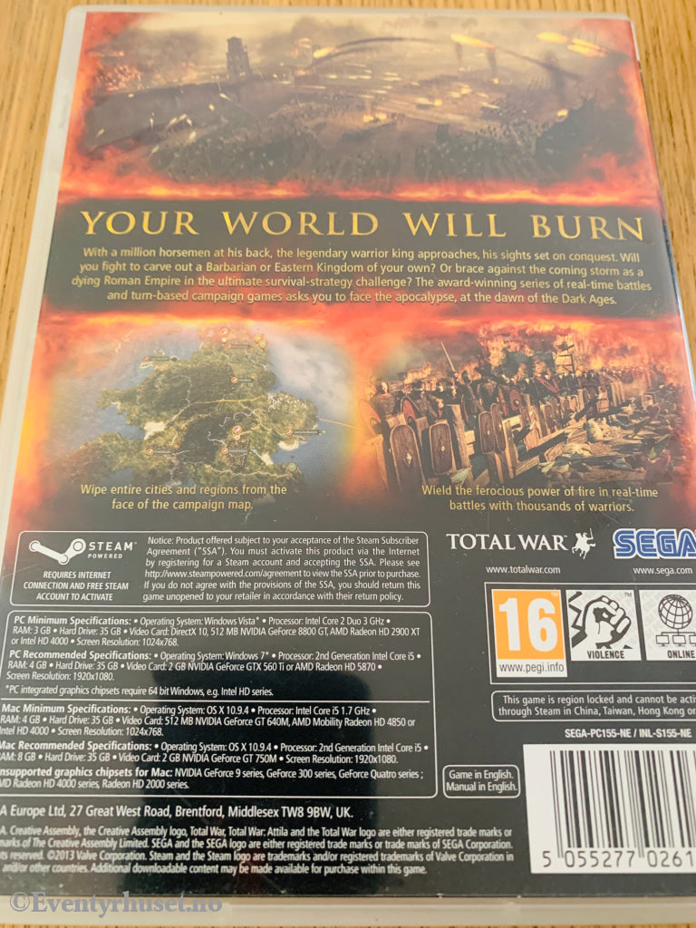 Total War: Attila. PC-spill.