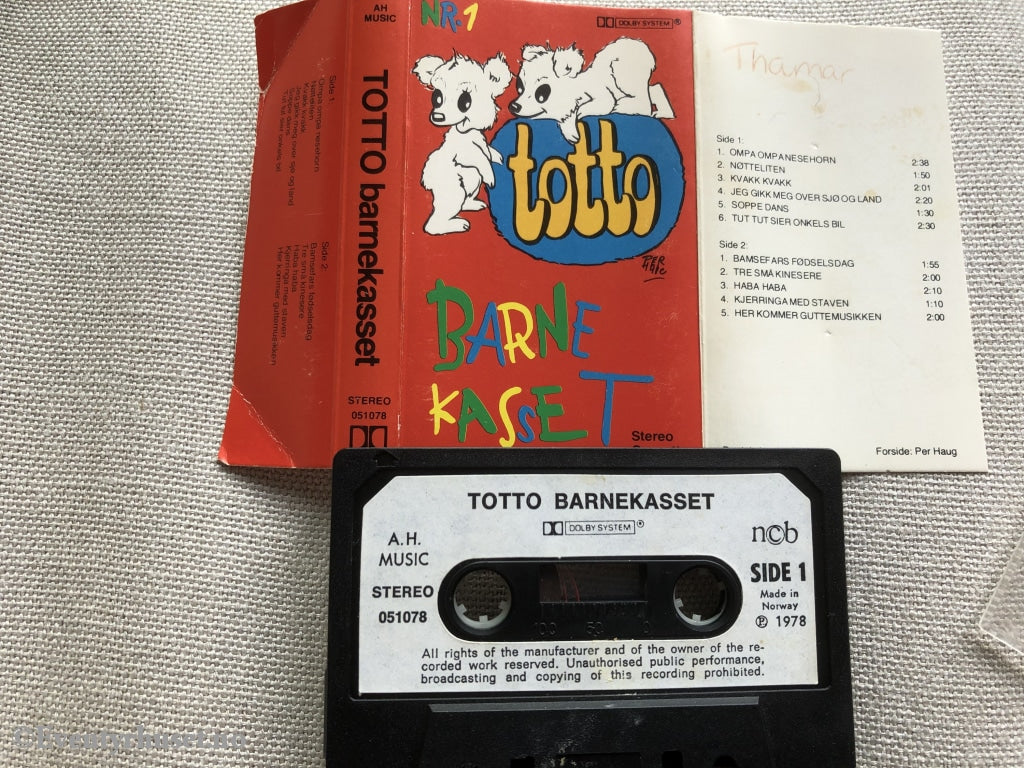 Totto Barnekassett. 1978. Kassett (Mc)