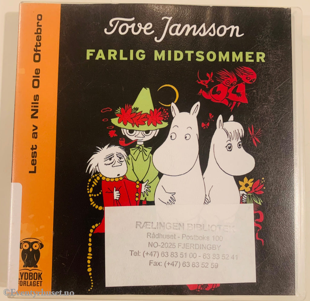 Tove Jansson. 1948/06. Farlige Midtsommer. Lydbok På 3 Cd. Utleie-Versjon.