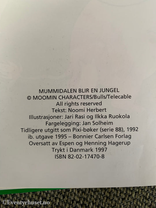 Tove Jansson. 1988/95. Mummidalen Blir En Jungel. Fortelling