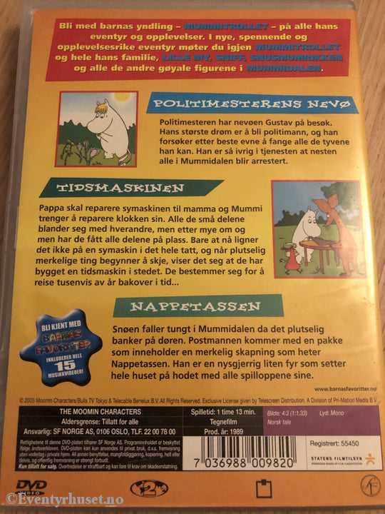 Tove Jansson. 1989. Mummitrollet. Tidsmaskinen. Dvd. Dvd