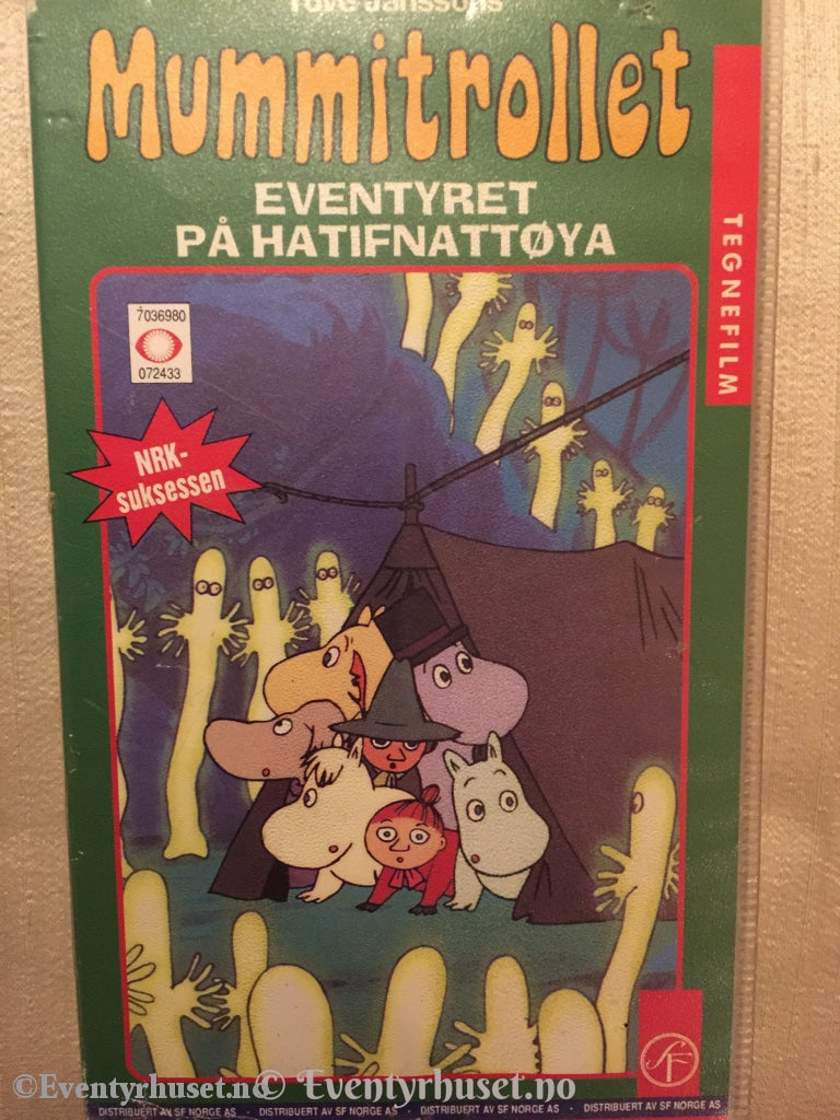 Tove Jansson. 1990. Mummitrollet. Eventyret På Hatifnattøya. Vhs. Vhs