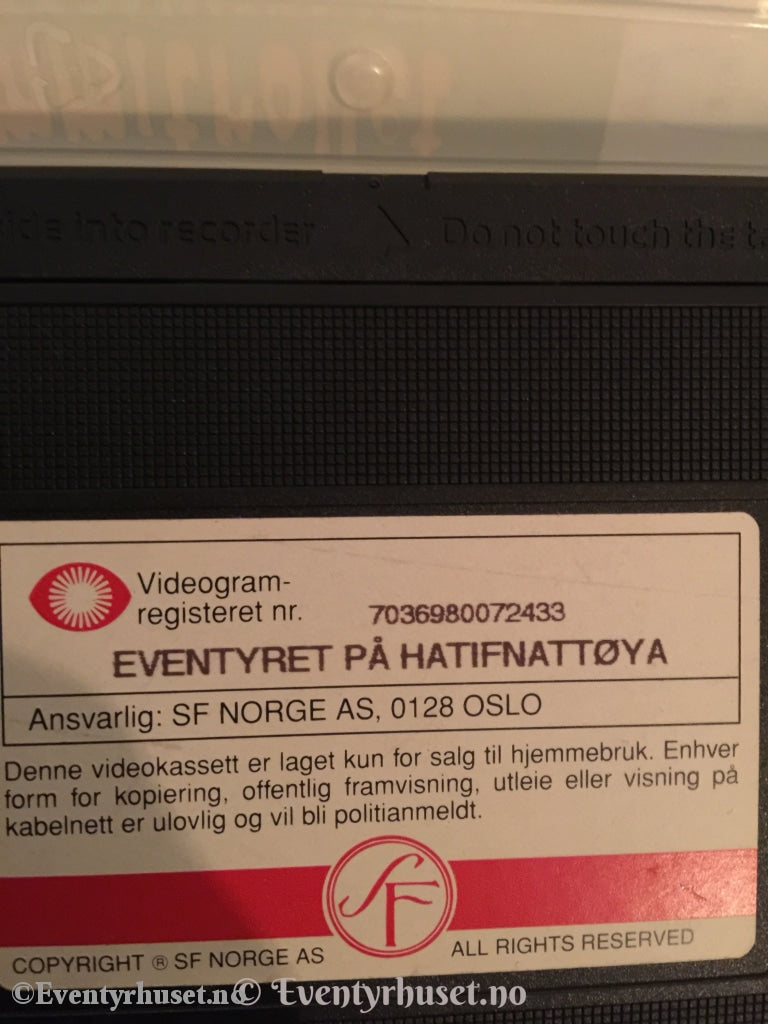 Tove Jansson. 1990. Mummitrollet. Eventyret På Hatifnattøya. Vhs. Vhs