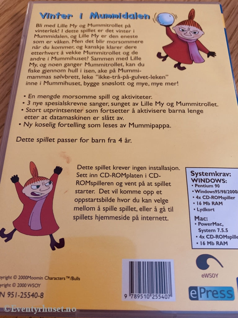 Tove Jansson. 2000. Mummitrollet - Vinter I Mummidalen. Pc-Spill. Pc Spill