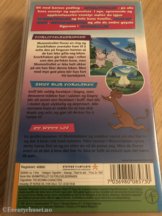 Tove Jansson. 40860. Mummitrollet Og Forlovelsesringen. 1997. Vhs. Vhs