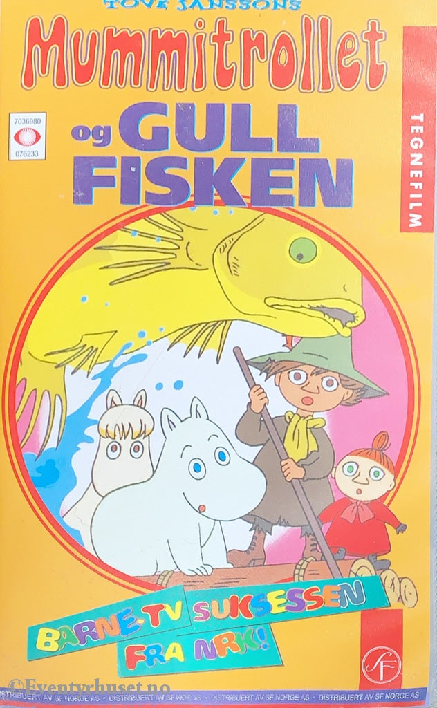 Tove Jansson. 7623. Mummitrollet Og Gullfisken. Vhs. Vhs