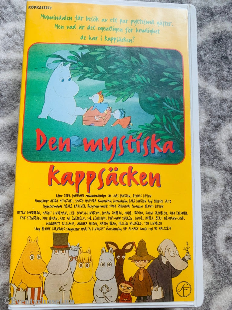 Tove Jansson. Den Mystiska Kappsäcken. 1990. Vhs. Vhs