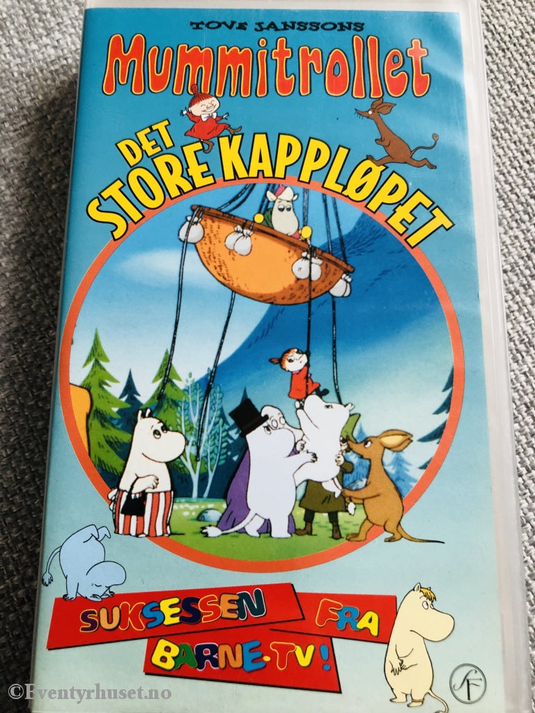 Tove Jansson. Mummitrollet. Det Store Kappløpet. Vhs. Vhs