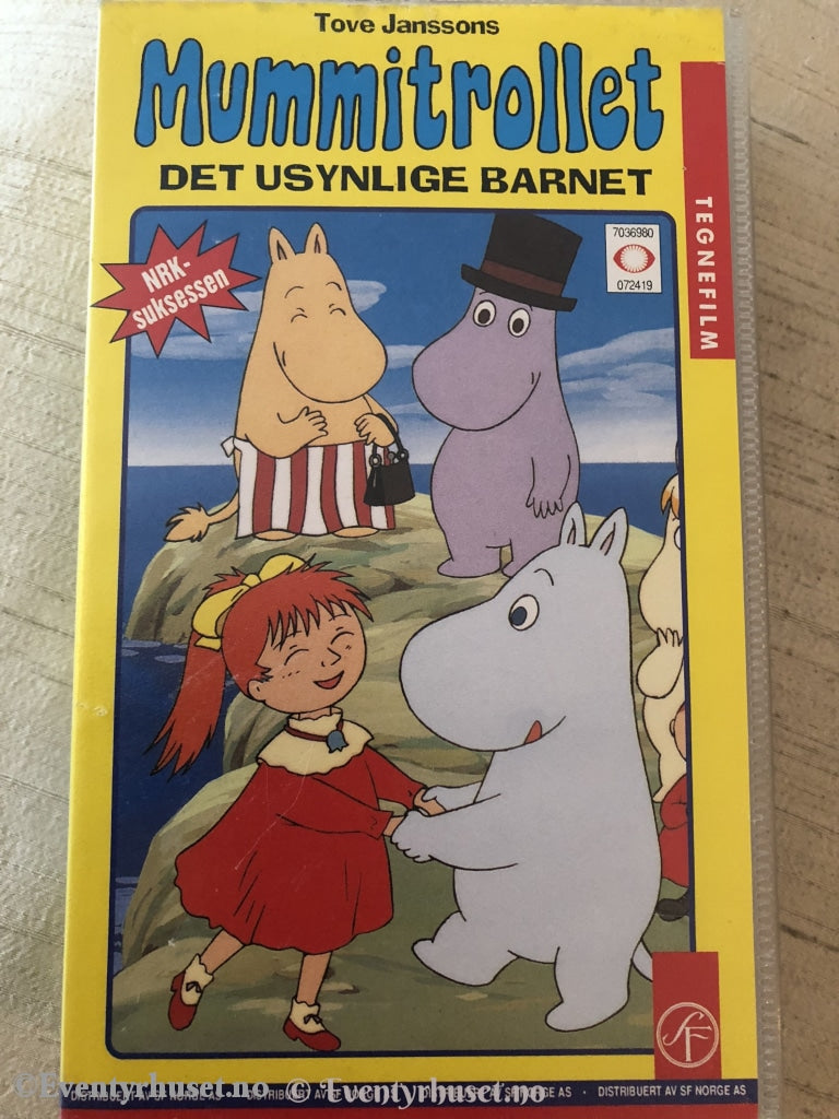 Mummitrollet - Det Usynlige Barnet. Vhs. Vhs