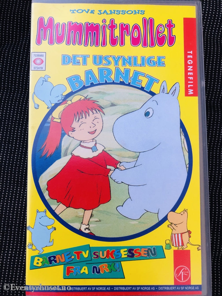 Tove Jansson. Mummitrollet - Det Usynlige Barnet. Vhs. Vhs