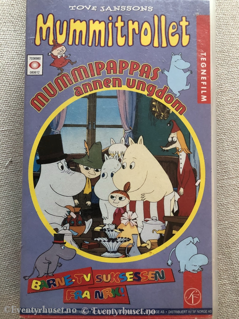 Tove Jansson. Mummitrollet. Mummipappas Annen Ungdom. Vhs. Vhs