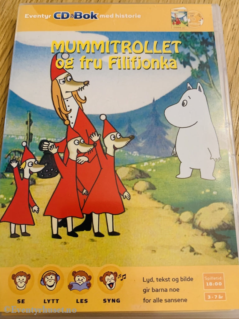 Tove Jansson. Mummitrollet Og Fru Filifjonka. Cd + Bok. Lydbok