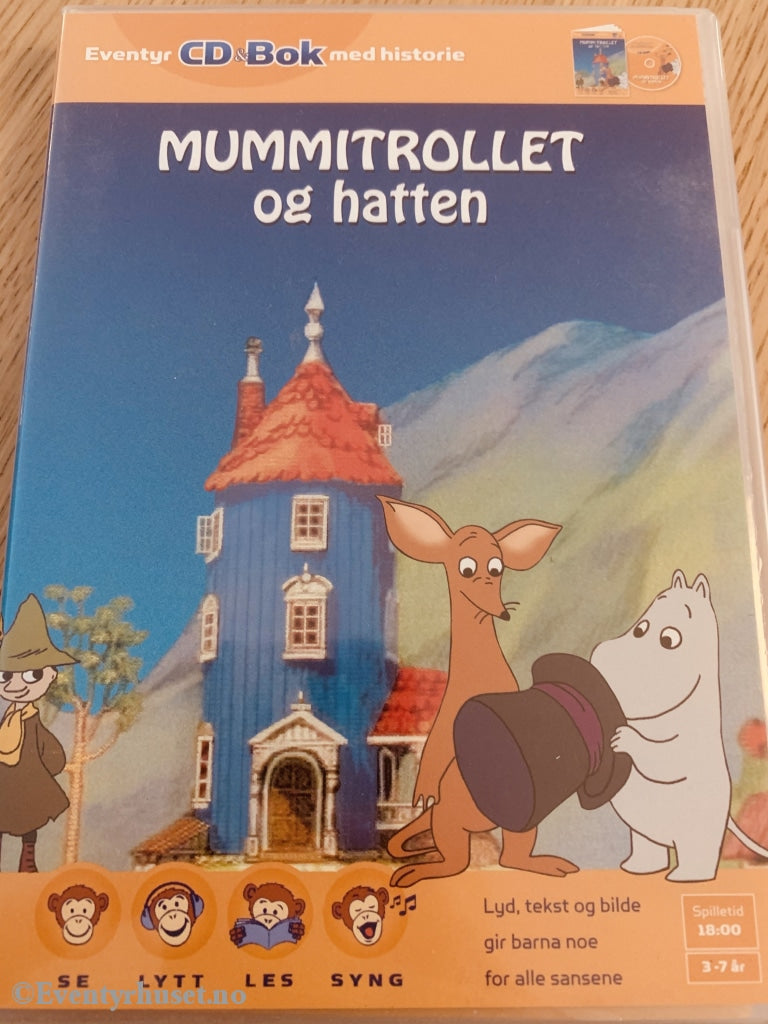 Tove Jansson. Mummitrollet Og Hatten. Cd + Bok. Lydbok