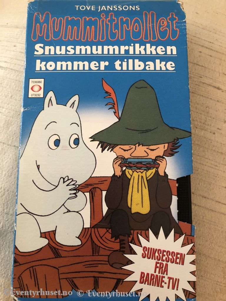 Mummitrollet - Snusmumrikken Kommer Tilbake. Vhs Slipcase.