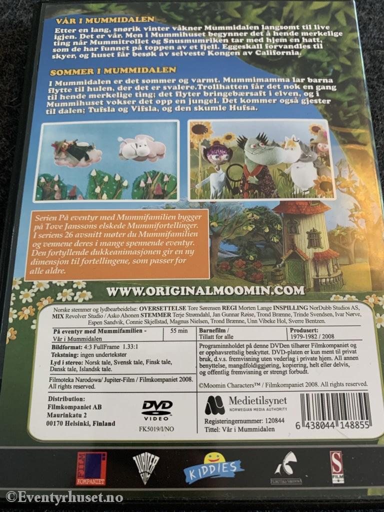 Tove Jansson. På Eventyr Med Mummifamilien - Vår I Mummidalen. Dvd. Dvd
