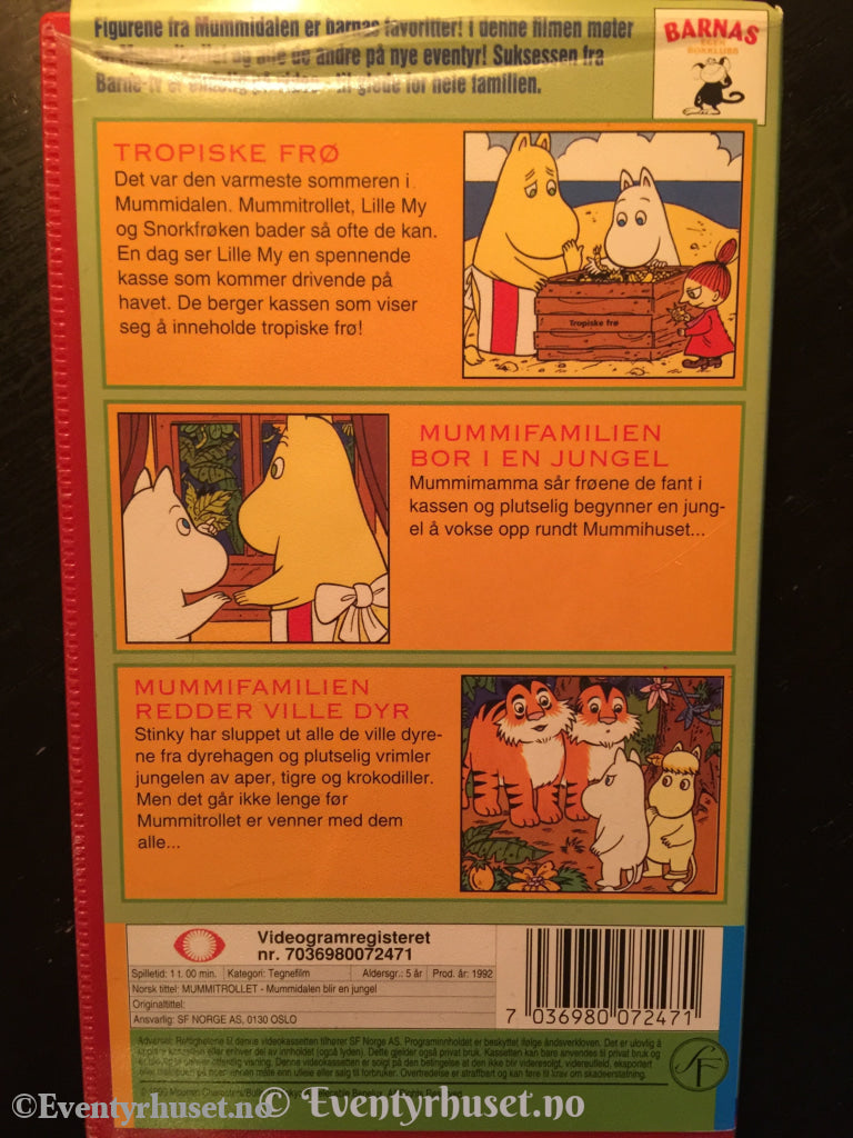 Tove Jansson´s Mummitrollet. 1992. Mummidalen Blir En Jungel. Vhs. Vhs