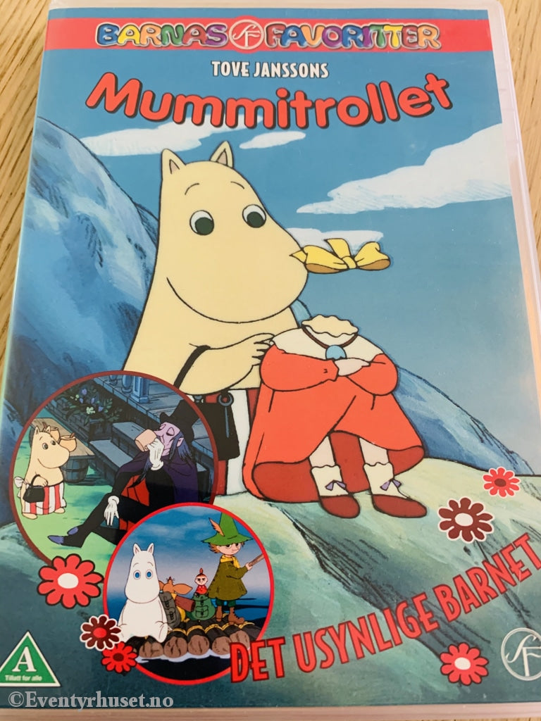 Tove Janssons Mummitrollet - Det Usynlige Barnet. 1990. Dvd. Dvd