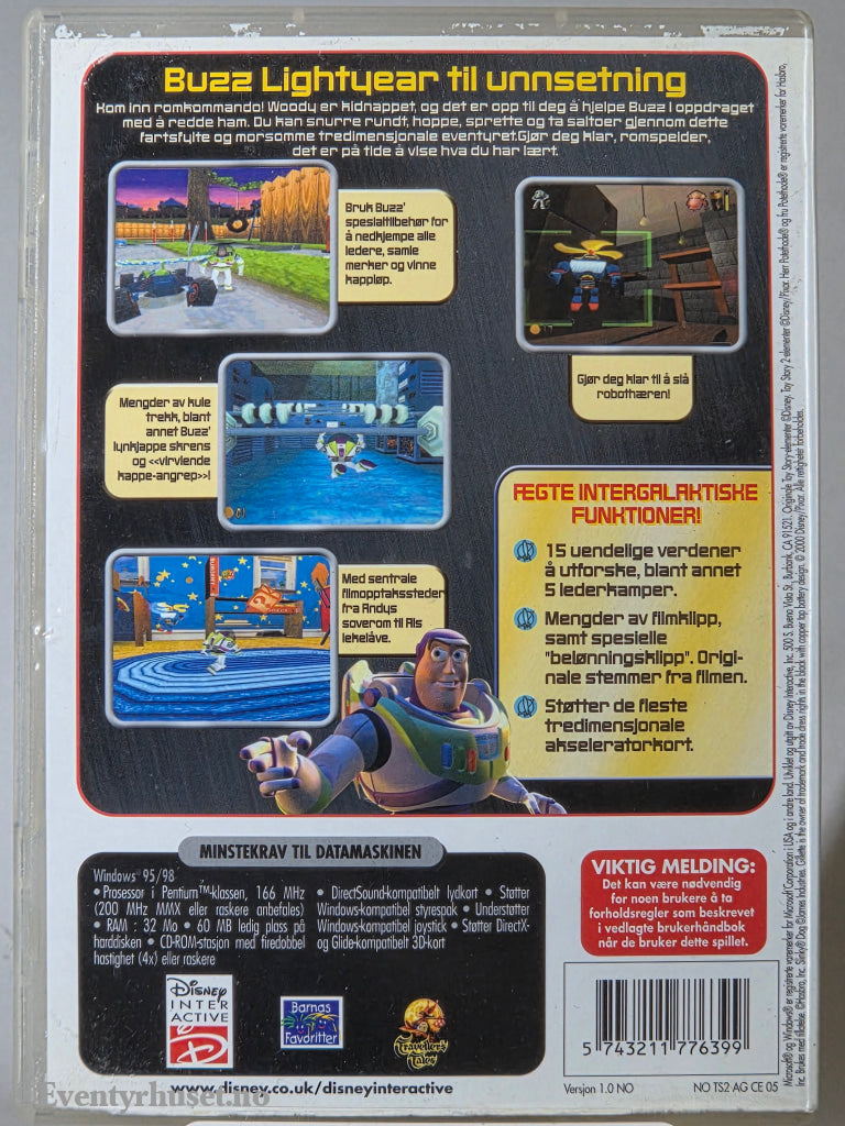 Toy Story 2: Actionspill. 1999. PC-spill.