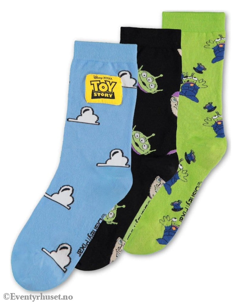 Toy Story 5 Socks 3-Pack Crew 35-38 Fashion & Accessories