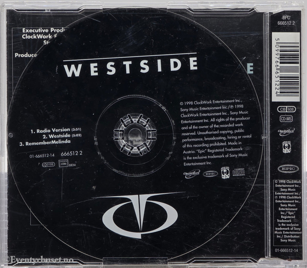 TQ (1998) "Westside". CD-singel.