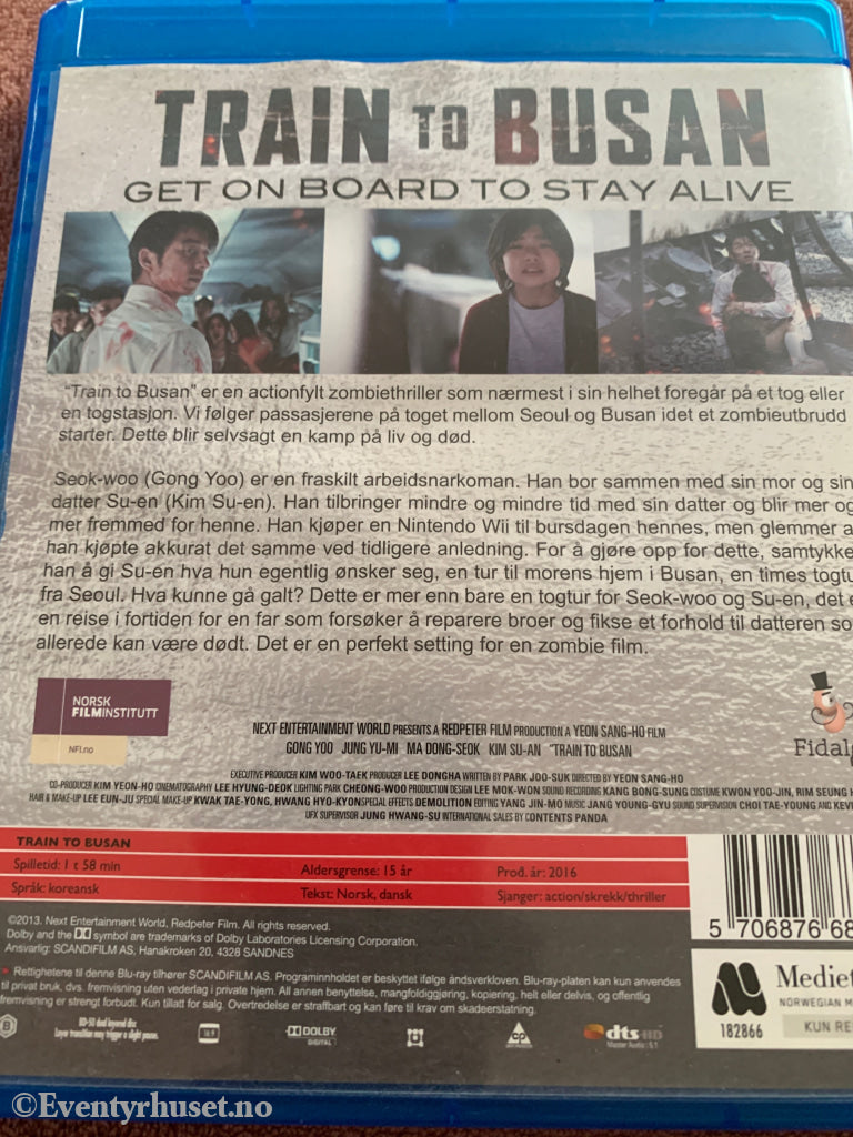 Train to Busan. Blu-ray.