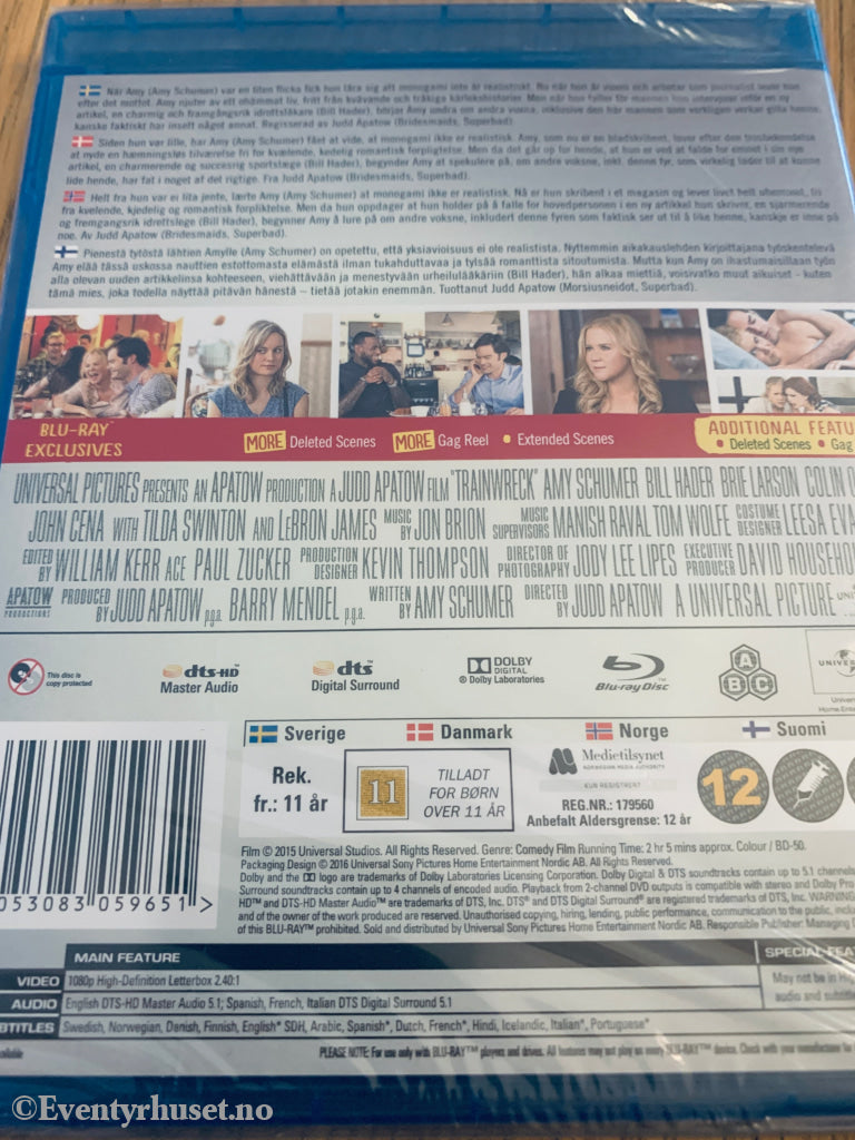 Trainwreck (2015). Blu-Ray. Ny i plast!