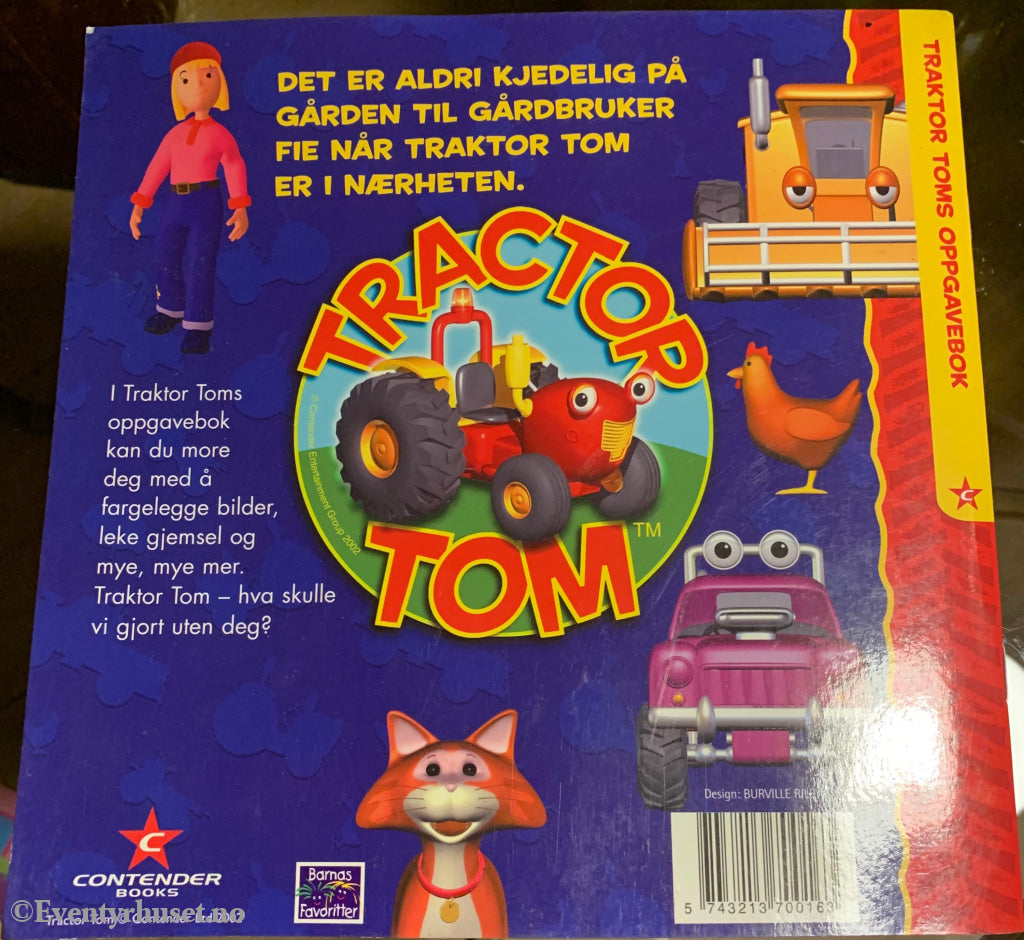 Traktor Tom. Oppgavebok (Ubrukt). Klistremerkealbum