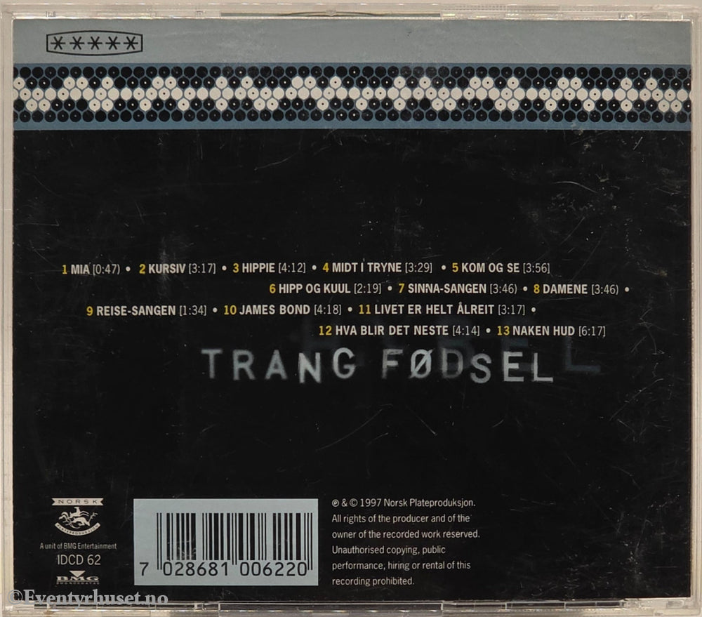 Trang Fødsel - Hybel 1997 . Musikk-CD.
