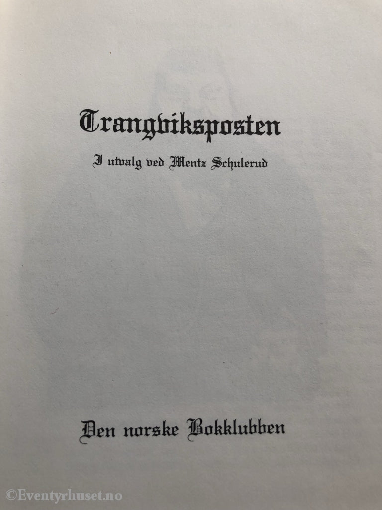 Trangviksposten. 1980. Illustrert Av Theodor Kittelsen. Fortelling