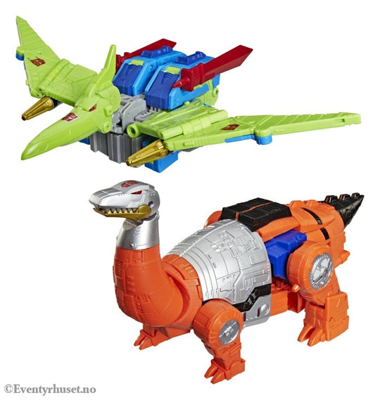 Transformers Age of the Primes Leader Class Action Figure 2-Pack G2 G2 Dinobot Swoop & G2 Dinobot Sludge 19 cm Toys