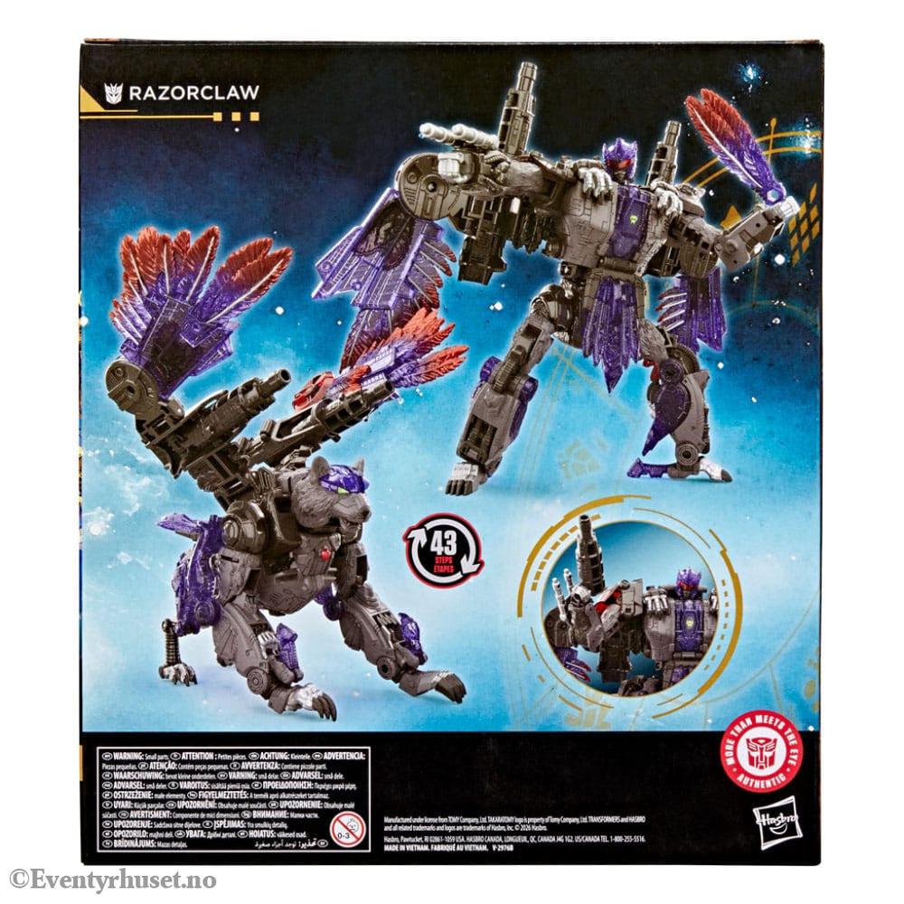Transformers Age of the Primes Leader Class Action Figure Razorclaw 19 cm Toys
