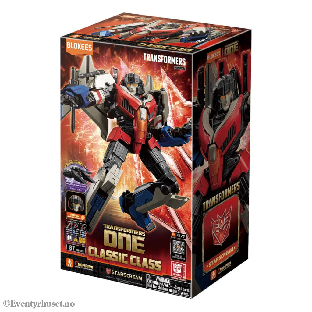 Transformers Blokees Plastic Model Kit Classic Class 16 Starsream Toys