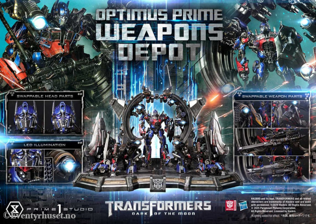 Transformers: Dark of the Moon (Film) Museum Masterline Statue Optimus Prime Weapons Depot 127 cm Collectibles