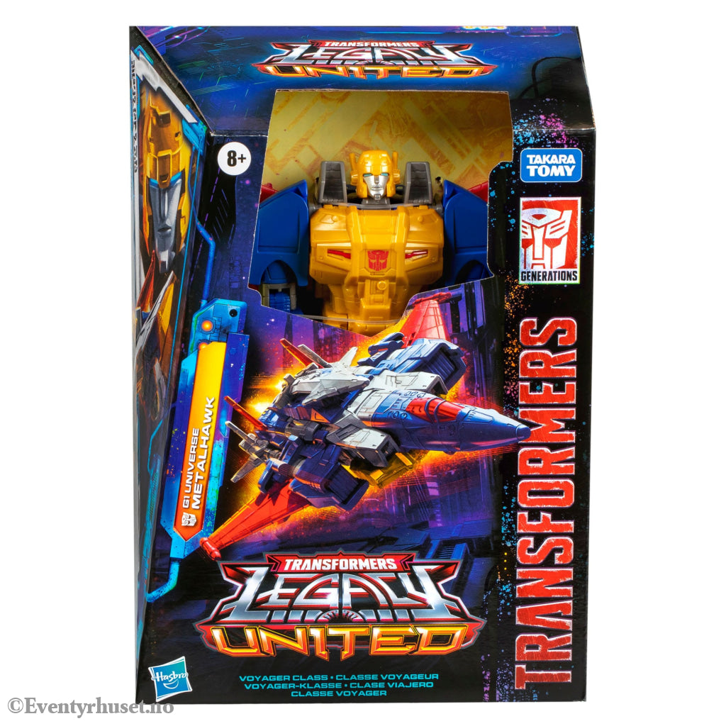 Transformers Generations Legacy United Voyager Class Action Figure G1 Universe Metalhawk 18 cm. Mint In Sealed Box