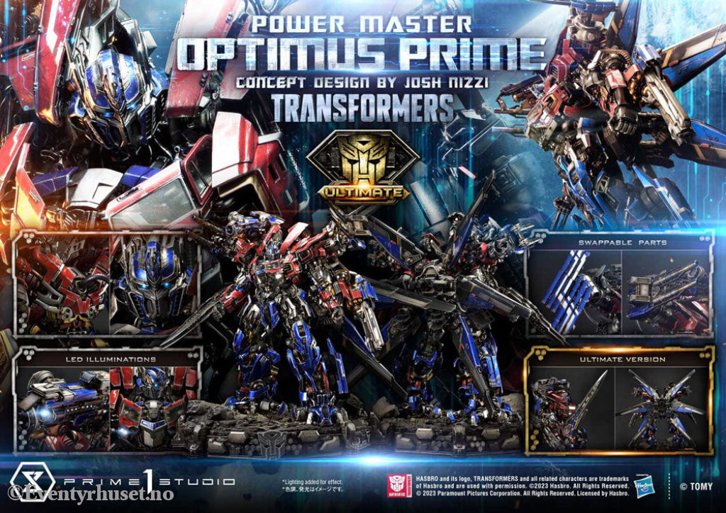 Transformers Museum Masterline Statue Powermaster Optimus Prime Concept by Josh Nizzi Ultimate Version 99 cm