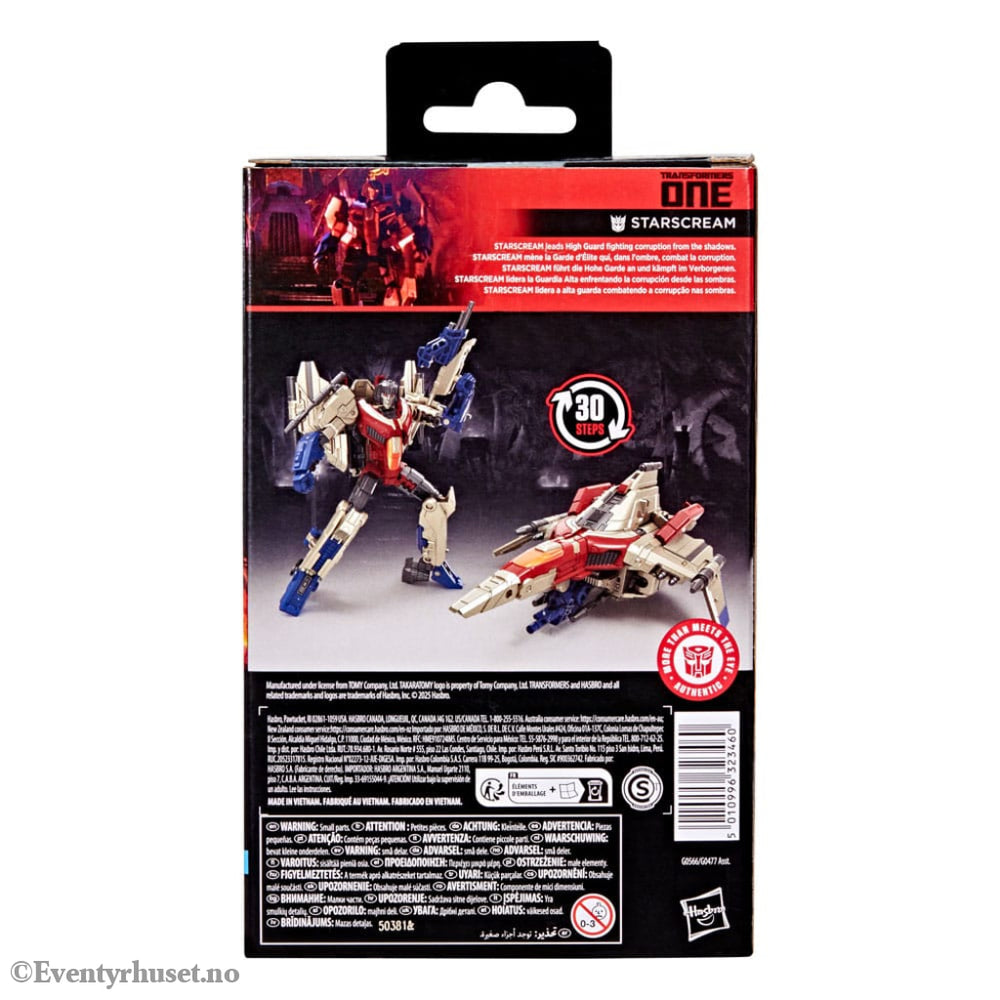 Transformers One Studio Series Deluxe Class Action Figure Starscream 11 cm Toys