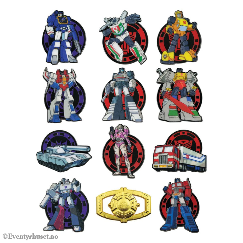 Transformers Pin Badge Display Mystery Pin Badge (12) Fashion & Accessories