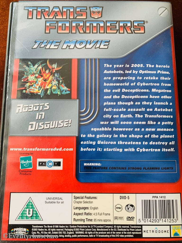 Transformers The Movie. Dvd. Dvd