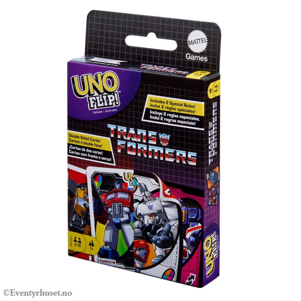Transformers UNO Flip! Card Game Games