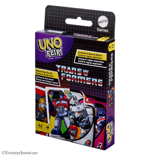 Transformers UNO Flip! Card Game Games