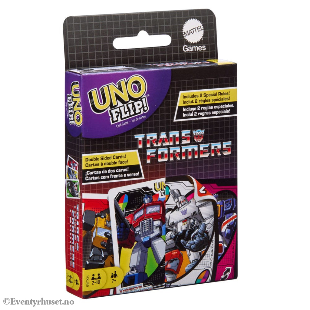 Transformers UNO Flip! Card Game Games