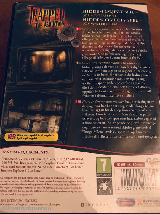 Trapped: The Abduction. PC-spill.