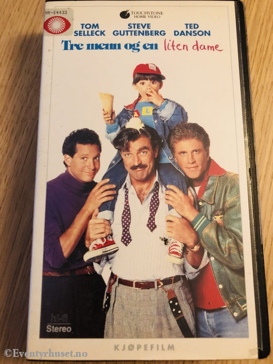 Tre Menn Og En Liten Dame. 1990. Vhs. Vhs