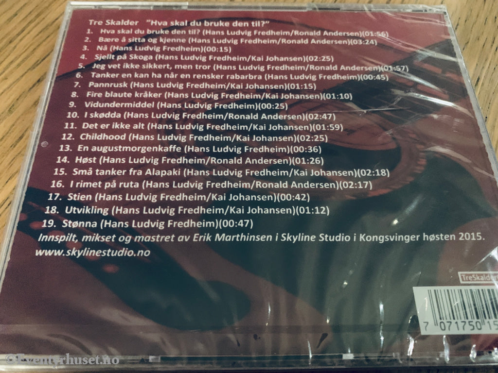 Tre Skalder – Hva skal du bruke den til?. 2000. CD.