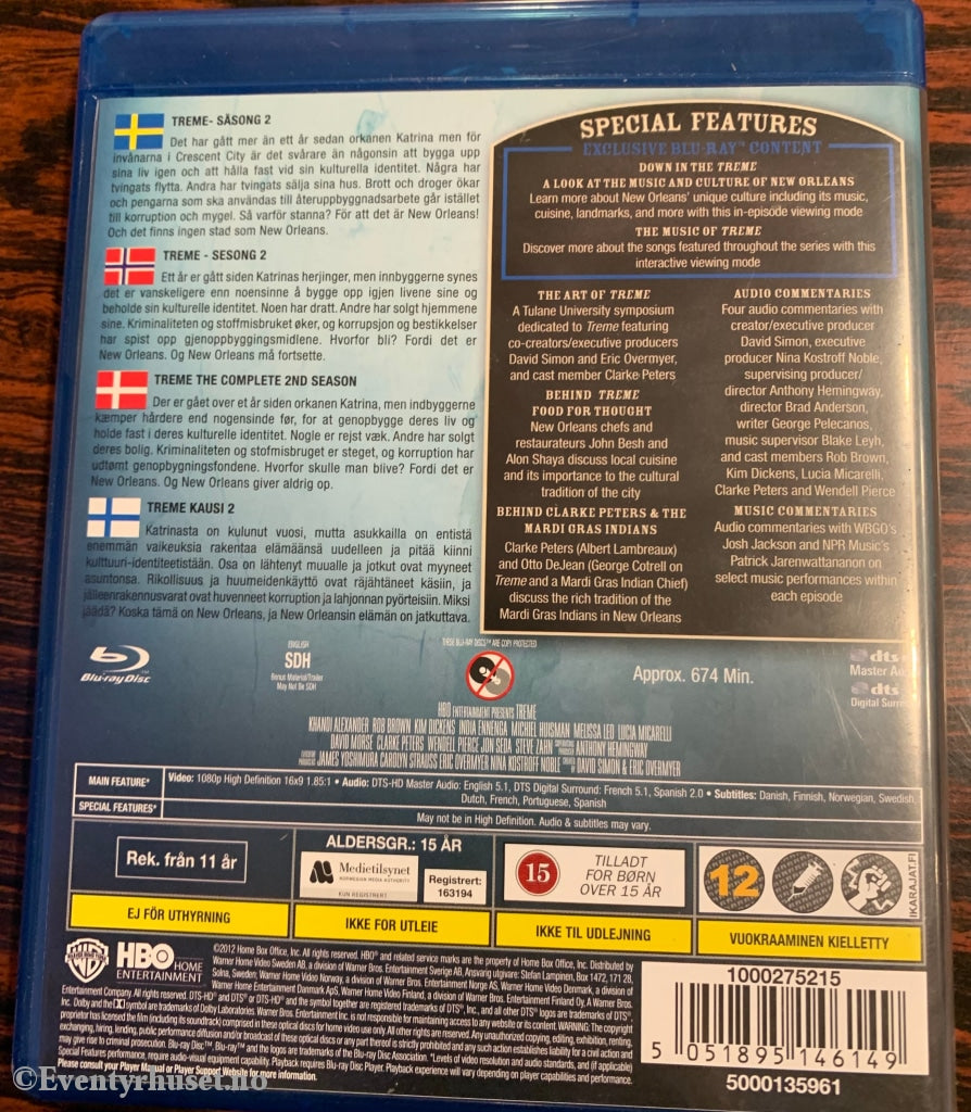 Treme. Sesong 2. Blu-Ray Samleboks. Blu-Ray Disc