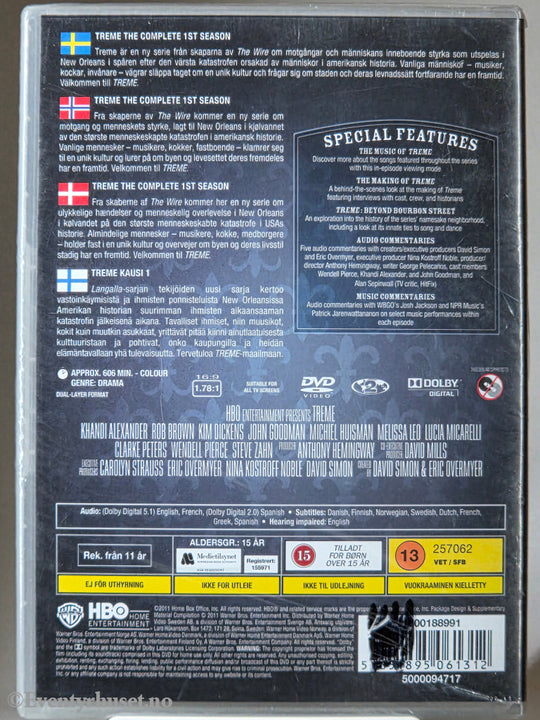 Treme – The Complete First Season (2010). DVD. Ny i plast!