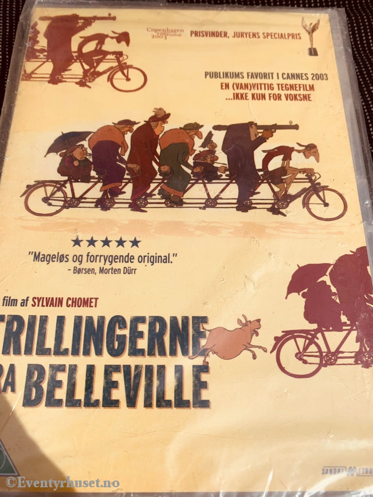 Trillingene Fra Belleville. 2004. Dvd. Slipcase. Ny I Plast! Dansk Utgave. Dvd